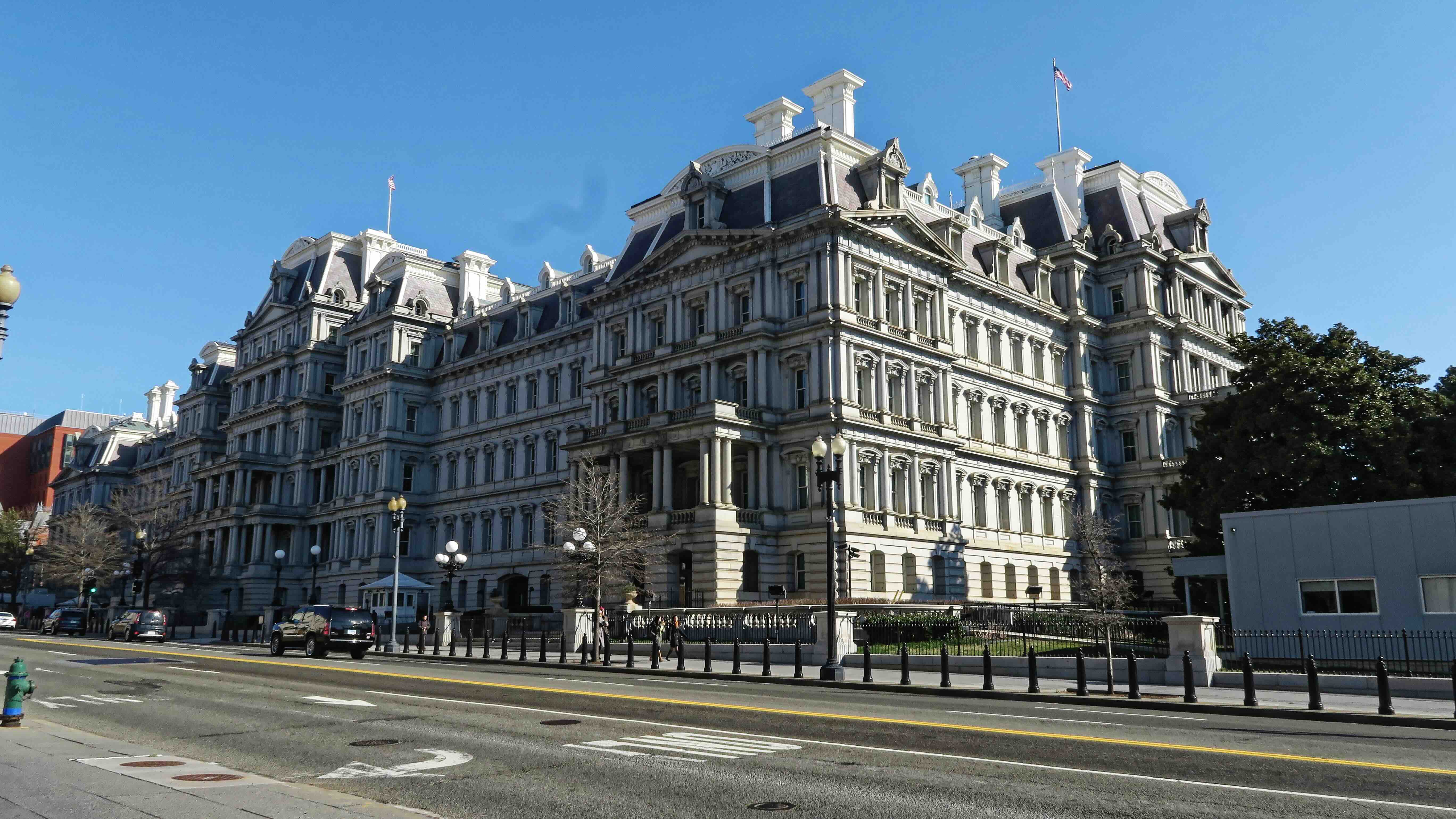 The DOGE office is located in the Eisenhower Executive Office Building. Wikimedia.